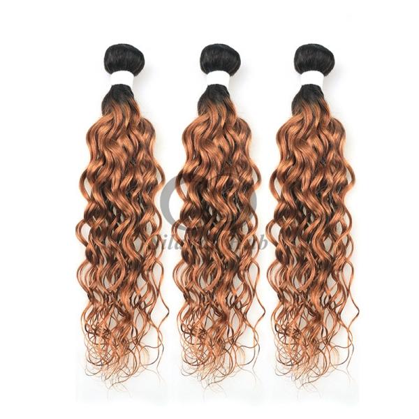 #T1B/30 Water Wave Remy Human Hair Bundles Sew In Weave Bundles Brazilian Bundle Deals