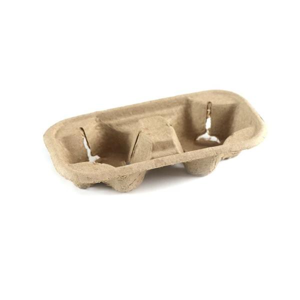 Pulp cup holder coffee paper cup tray 4 cup paper cardboard tray holder carrier