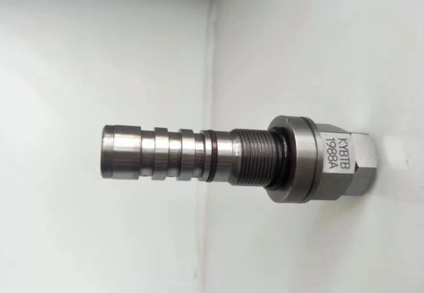Steel Excavator Hydraulic Parts , Safety Relief Valve 24v Voltage Hydraulic Power