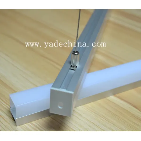 17mm LED Strip Width Suspended LED Profile with 6063 T5 Aluminum Alloy and Opal Matte Diffuser Cover