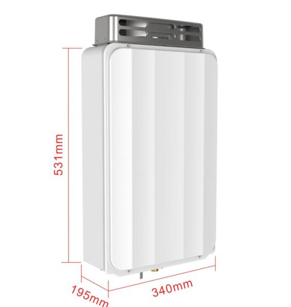 High Performance 16L Natural Gas Outdoor Tankless Water Heater Wall Mounted