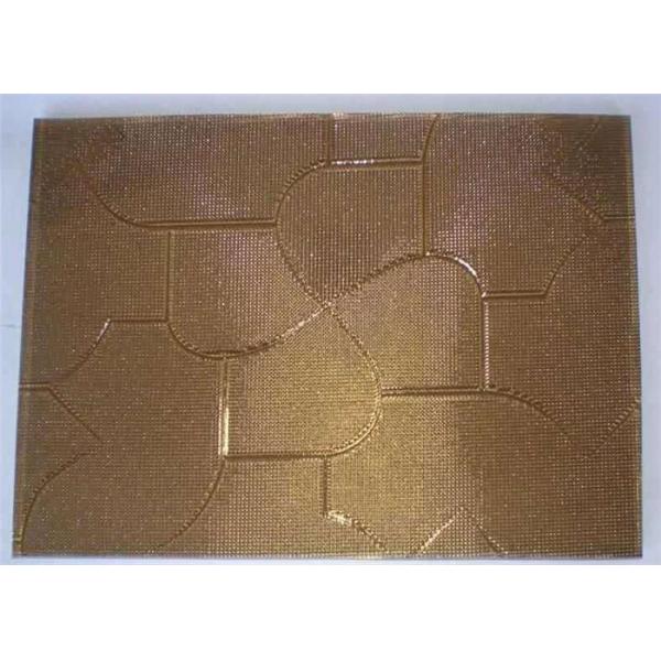 Furniture Patterned Glass Sheets Solid Millennium Glass 5mm Thickness