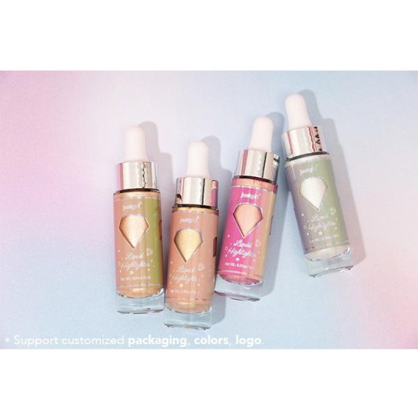 Gold Vegan Glitter Makeup Highlighter Liquid 15ml Long Lasting Multipurpose