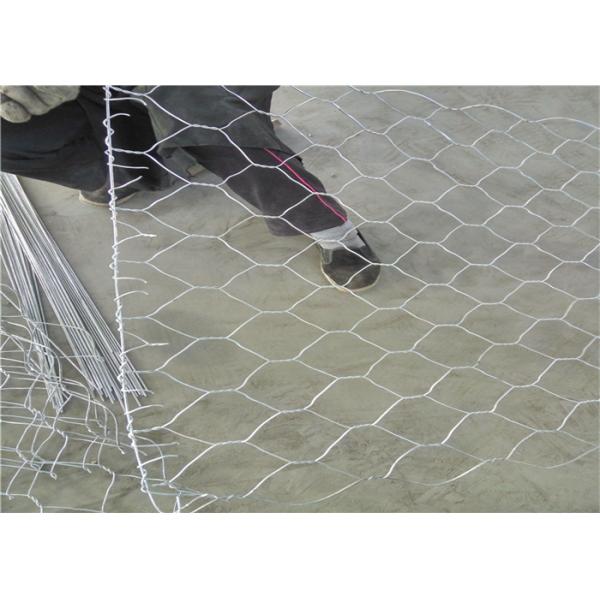 Galvanized Gabion Box 2x1x1m Woven Mesh 2.7mm Wire