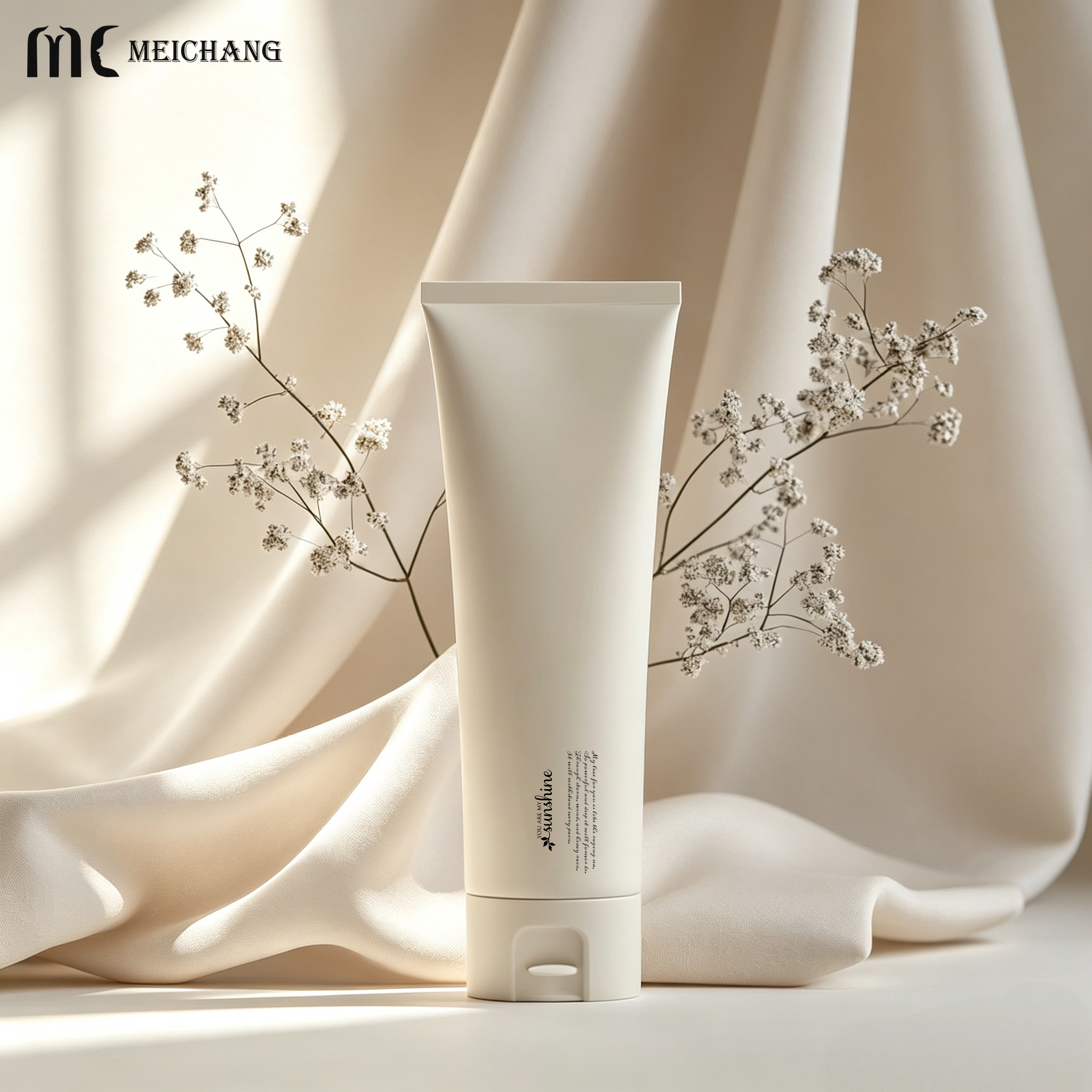 20ml 30ml 50ml 100ml 120ml 150ml Flat Oval PE Cosmetic Squeeze Tube for Hand Cream & Lotion(MC-711)