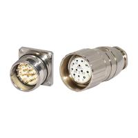 Performance do produto impermeável m23 9 pin conector 30A corrente nominal