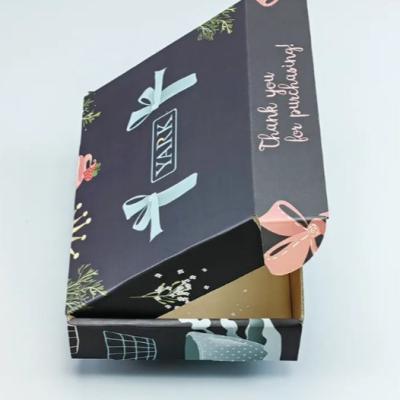 Caixa postal de cartão embalagem personalizada roupa calçados embalagem de papel ondulado caixa de envio