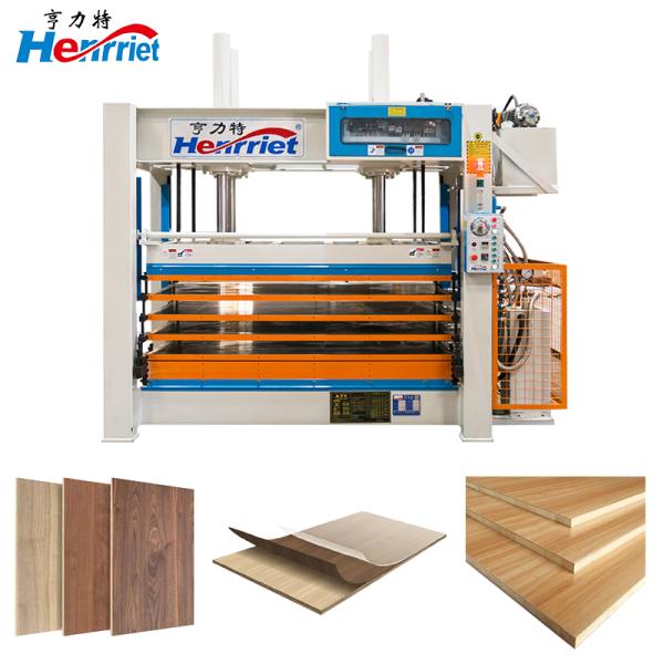 Automatic Heating 8-layer Multi-layer Hot Press Laminating Machine with 50 T Maximum Pressure for Wood Veneer and Fireproof Board