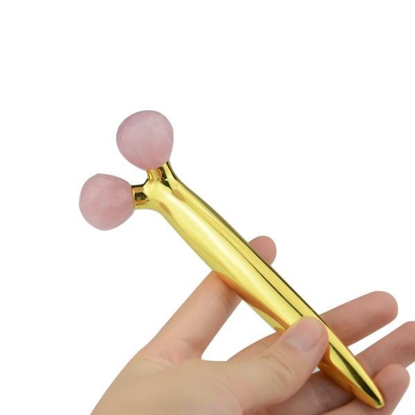 47mm*160mm 3d V Shape Anti Aging Jade Roller For Forehead Wrinkles