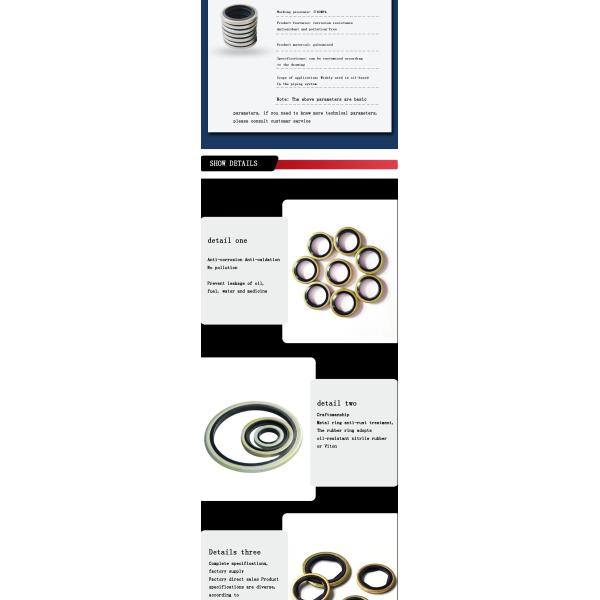 Нержавеющая сталь резина NBR склеенный герметический стиральщик Anti Abrasion