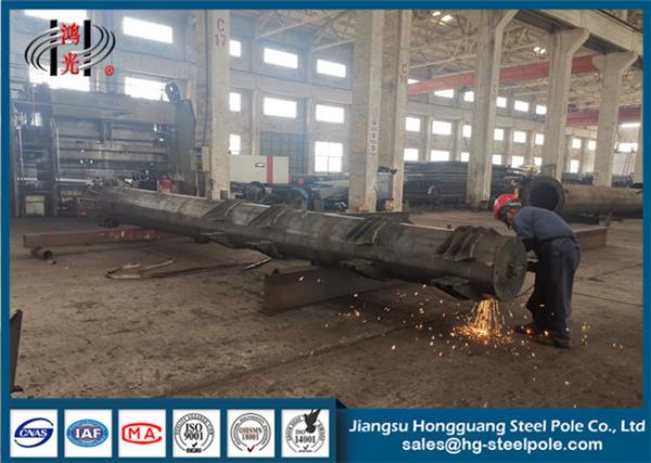 Linha de transmissão cônica anti corrosivo galvanizado de Q235 Q345 Q460 de Polo