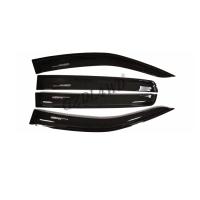 Plástico acrílico preto de Vent Visor For Ford Ranger 2022 do protetor da chuva da janela