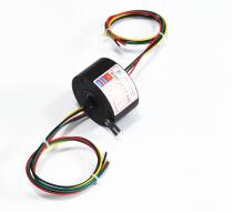 IP54 12.7mm Through Bore Slip Ring Connector 600RPM Rotation Speed 220VAC