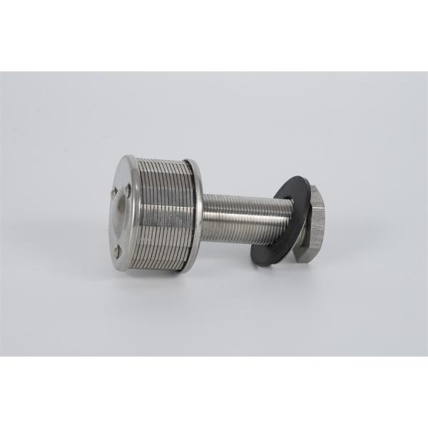 Stainless Steel 316L Wedge Wire Media Retention Nozzle Npt Thread 57mm Diameter