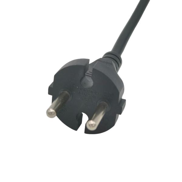 Cordon d'alimentation CEE Eu 250V 2 broches en fil spiralé TPU avec câble spiralé de 25 m et prise IEC C17 pour appareils électroménagers
