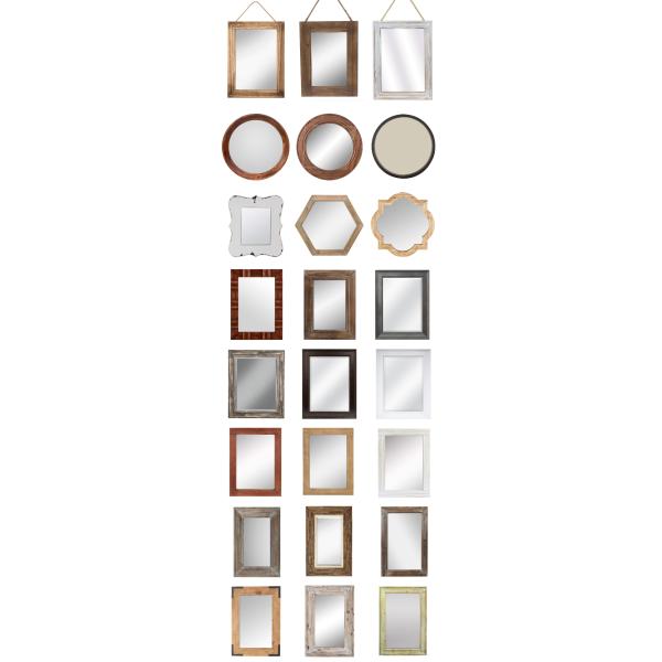 Entryway Mirror with Hooks and Shelf Organizer Self Rustic Design Style