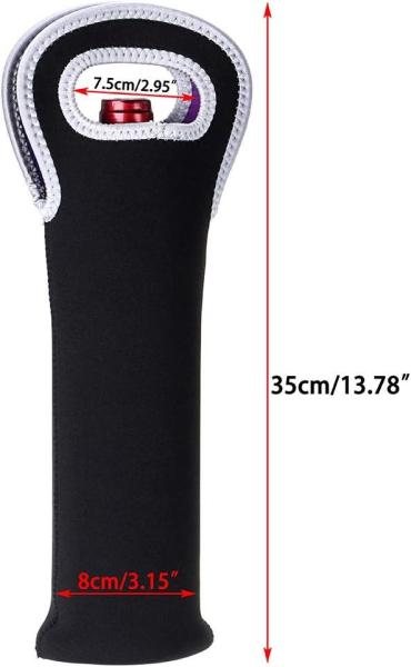 Neoprene Wine Carrier Tote Bag Portable Bottle Tote Holders Insulated Wine Cooler Bag Champagne/Water Bottle/Beer