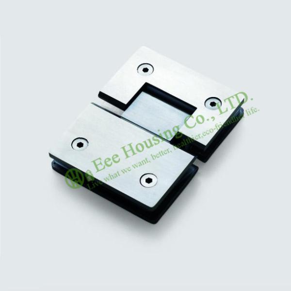 Stainless Steel 180 Degree Shower Door Hinge,Glass To Glass 180 degree Glass clamp,Satin