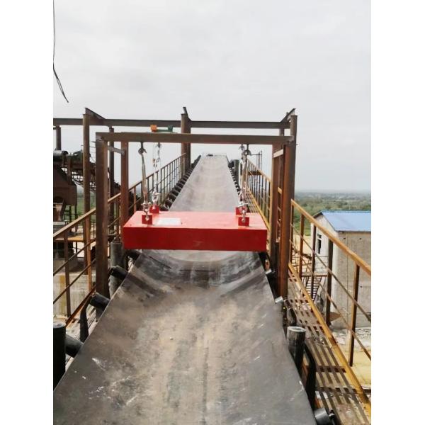 Discharge Iron Conveyor Belts High Energy Permanent Magnetic Separator