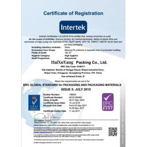 Kunshan Haixuyang Trading Co., Ltd Сертификации