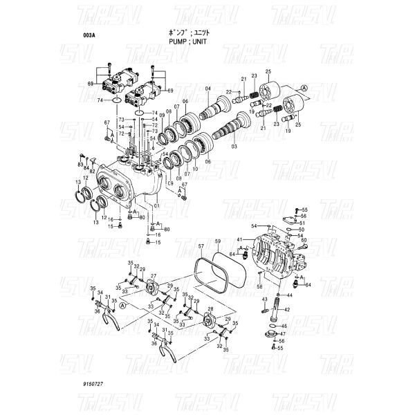 4146370 HPV102 Excavator Hydraulic Pump Parts Spring Wear Resistance