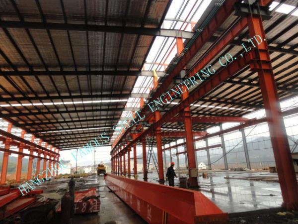 Garments ASTM Steel Framed Buildings , Prefab 82 X 100 Light Industrial Steel Workshop