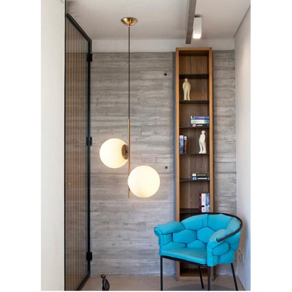 SGROW Decorative Glass Luster Hanging Lamp Lighting Fixture Nordic Modern Glass Balls Pendant Light(WH-GP-86)