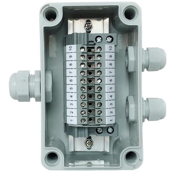 IP65 Waterproof Cable Junction Box 80*130*70mm 3 ways UK2.5B Din Rail Terminal Blocks Kit