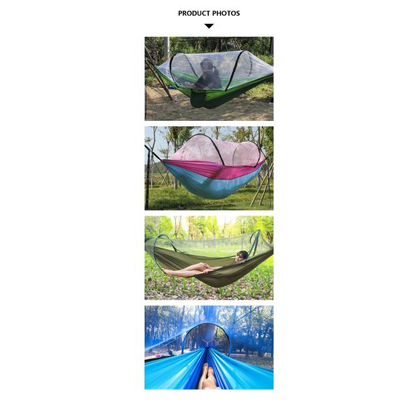 Lightweight Portable parachute Hammock with Mosquito Net,Outdoor Camping mosquito net hammock