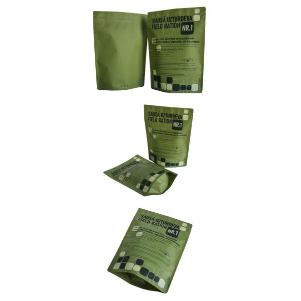 Custom Printing High Quality Field Rations Packaging Bag Plastic Zipper Packaging Pouch For solid food