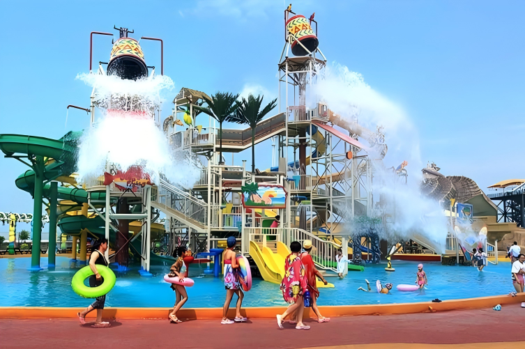 Outdoor Large Interactive Water Park 1000m2