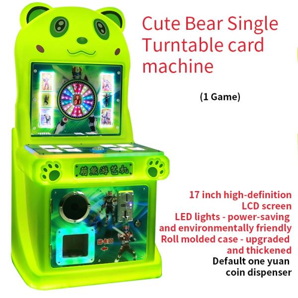 シングルプレイヤーターンテーブルコイン式アーケードミニモデル17インチ子供用ゲーム機