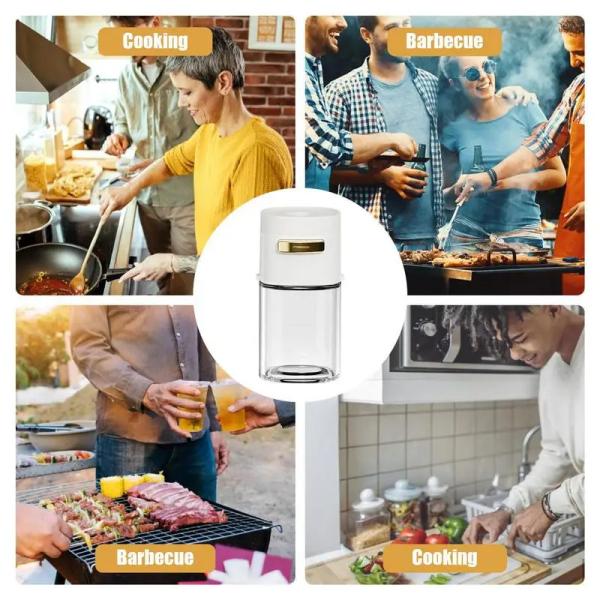 Household Sealed Kitchen Spice Jar Quantitative Glass Seasoning Bottle