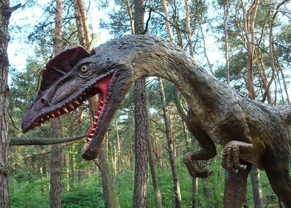 Vida impermeável - faça sob medida a estátua do dinossauro para o shopping jurássico do parque temático