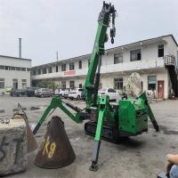 Telescópica de 3 toneladas, mini guindaste de aranha elétrica a diesel