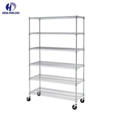Kitchen White Metal Wire Shelving On Wheels 36 X 14 X 54 36 X 18 X 60