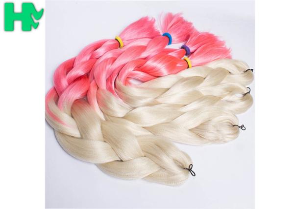 Kanekalon Ombre Color Synthetic Hair Pieces Jumbo Braiding Hair Large Stock