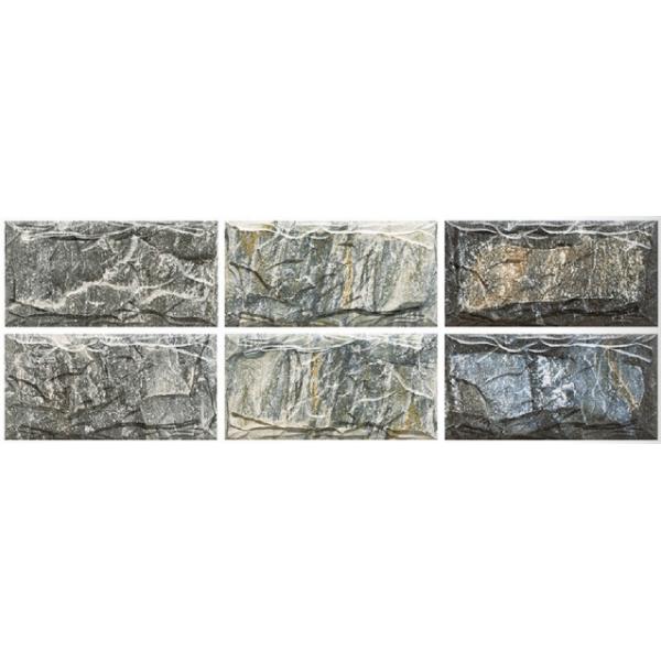 Внешняя плитка каменной стены ISO13006, плитка 20x40cm 9.5mm бежевая голубая керамическая