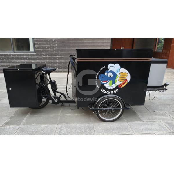 Street Food Carts Crepe Cart and Mobile Three-Wheeled Bicycles for Manufacturing Plant
