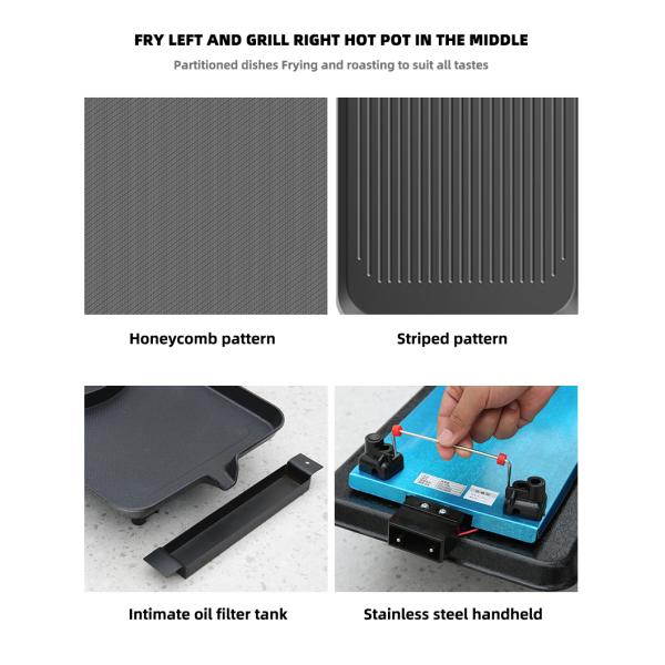 Cast Aluminum Multifunctional BBQ Garden Set Outdoor BBQ Grill Table