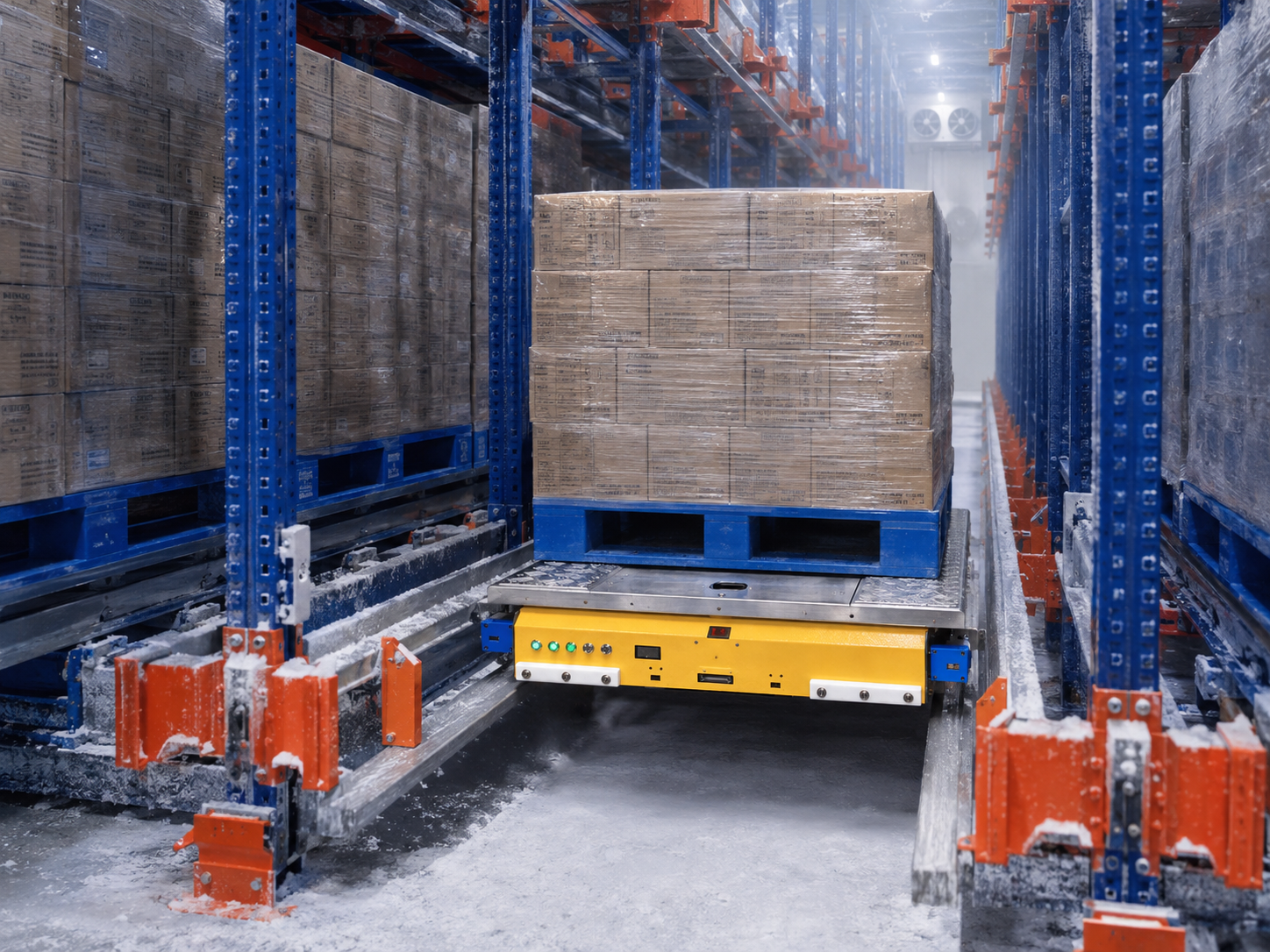 1500kg Heavy Duty Two-Way Pallet Shuttle for High-Density Warehouse Storage