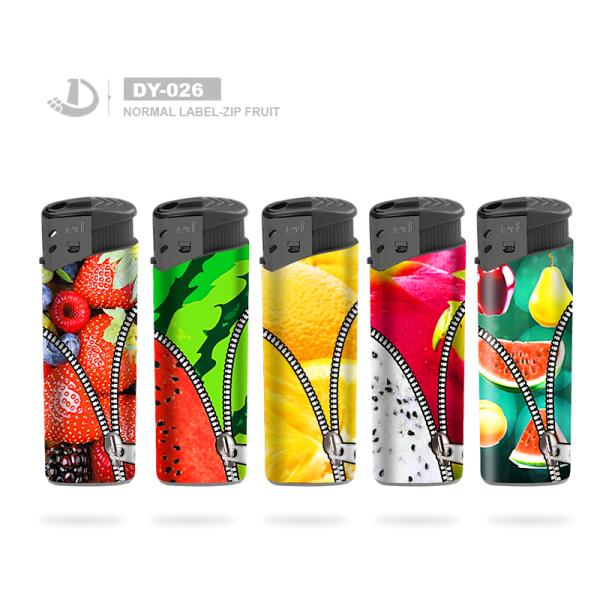Manufacturer 81mm Transparent Five Colors Cigarette Lighter