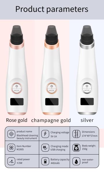 Four Models Blackhead Remover Machine Rechargeable Personal Facial Pore Cleaner