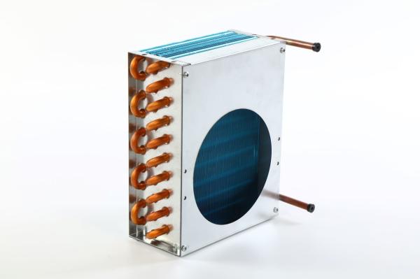 Corrugated Louver Finned Tube Heat Exchanger Air Cooler