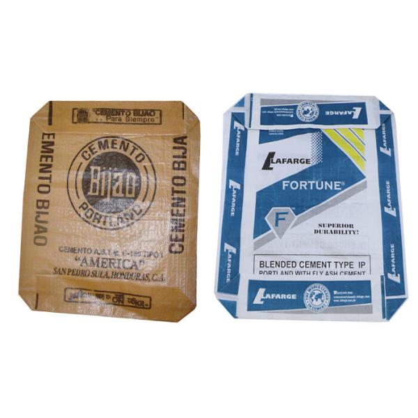 Large Block Bottom Valve Bag High Resistance To Kinking , Impact And Abrasive Wear Off