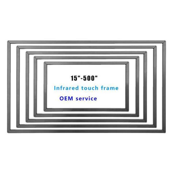 Panel táctil IR de grado industrial de 55 pulgadas con rango de humedad del 20% al 90% RH y suministro de energía 5V DC
