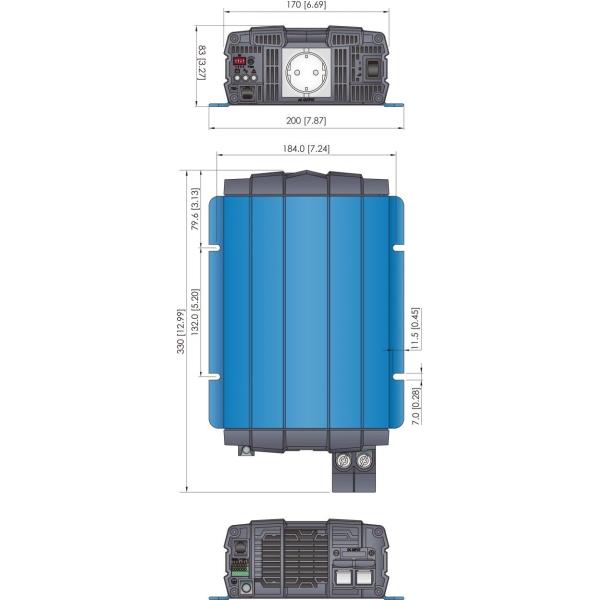 Инвертор мощности Cotek 700 Вт Чистый инвертор синусовой волны SP серии SP-700