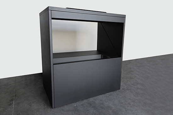 Одно встало на сторону витрина HoloCube дисплея рекламы hologram для торгового центра