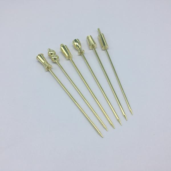 304 Stainless Steel Cocktail Pins Swizzle Stick for Reusable Small Paddles Custom Pins