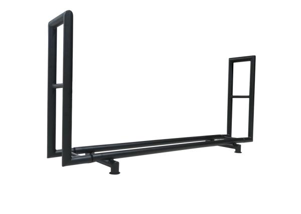 6 Foot Rectangular Log Storage Rack , Fireplace Log Rack Powder Coated Finish